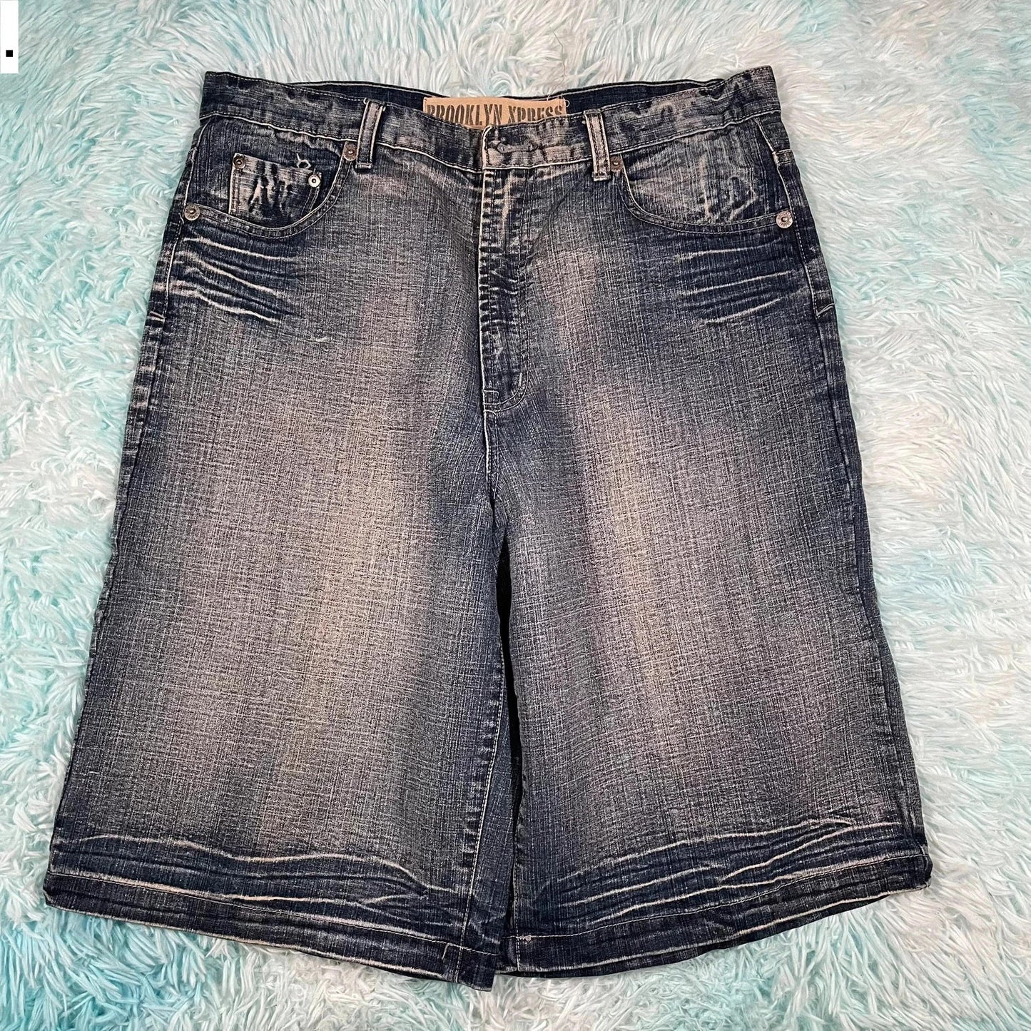 Vintage 00s Baggy Jean Shorts Jorts - W34