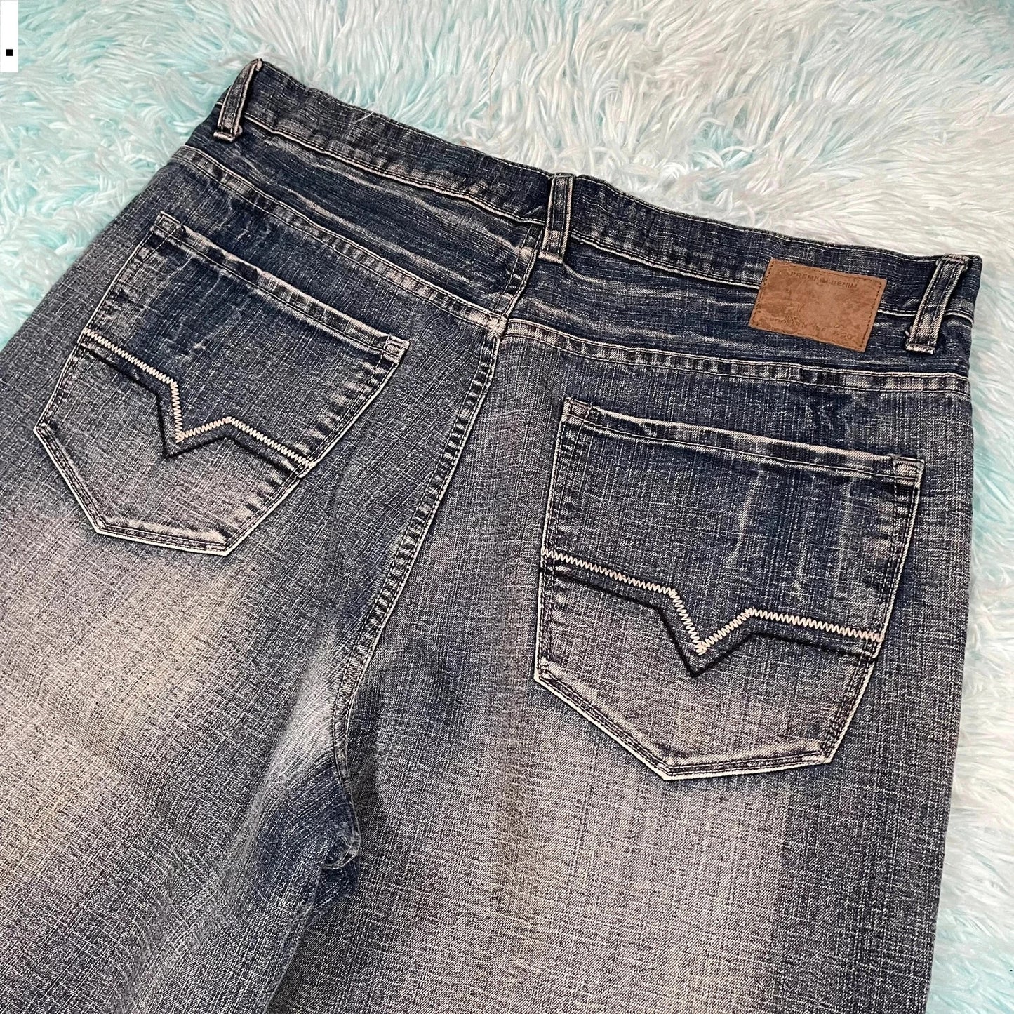 Vintage 00s Baggy Jean Shorts Jorts - W34