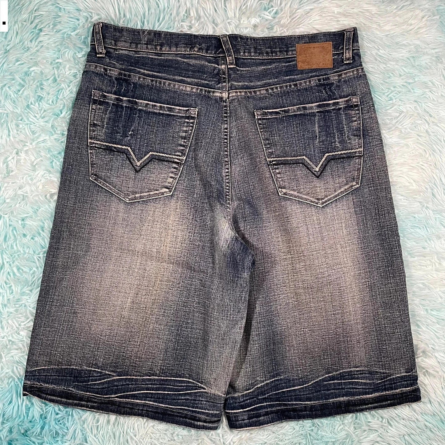Vintage 00s Baggy Jean Shorts Jorts - W34