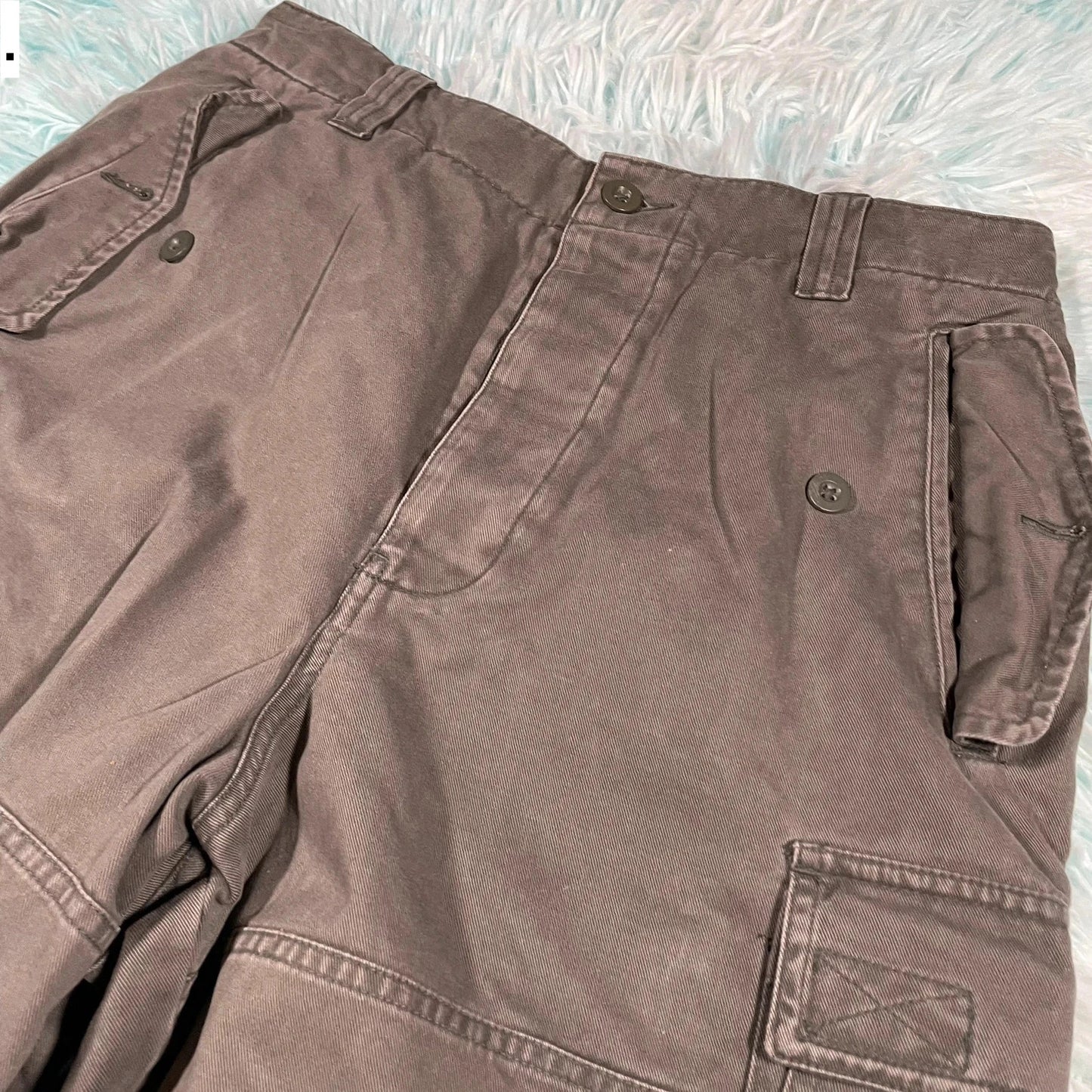 Vintage Brown Cargo Shorts St Michael - 32W