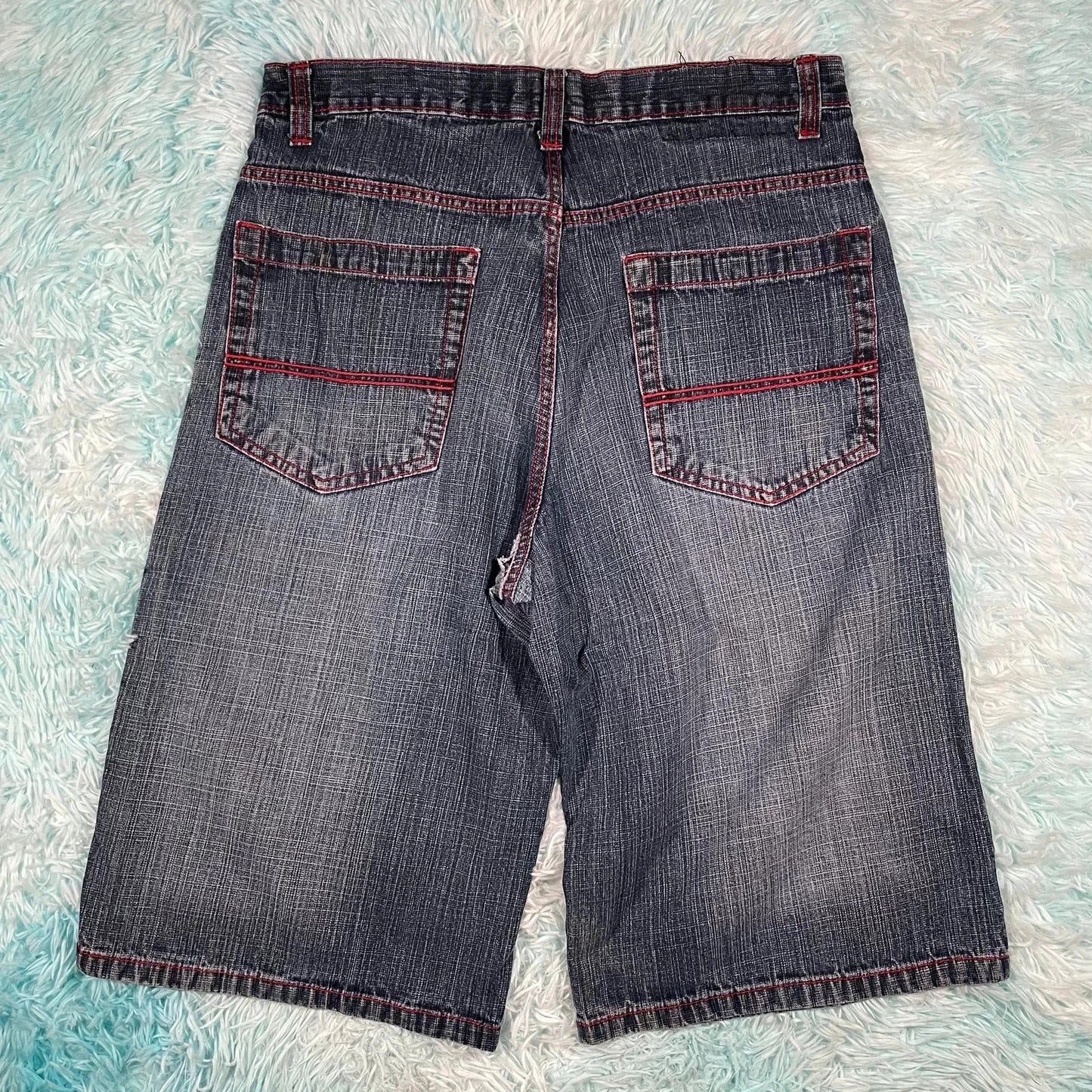 Vintage 00s Southpole Baggy Denim Shorts Jorts - 36W