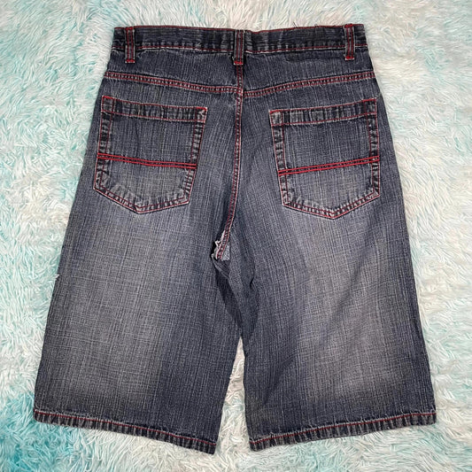 Vintage 00s Southpole Baggy Denim Shorts Jorts - 36W