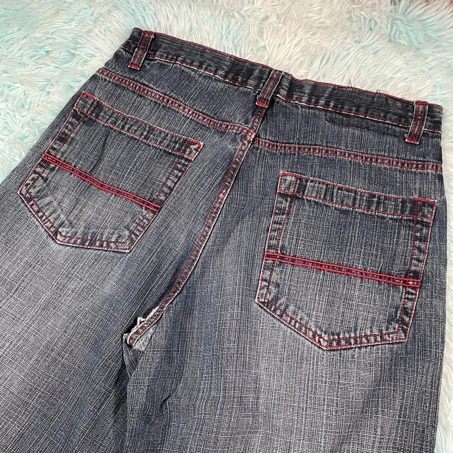 Vintage 00s Southpole Baggy Denim Shorts Jorts - 36W