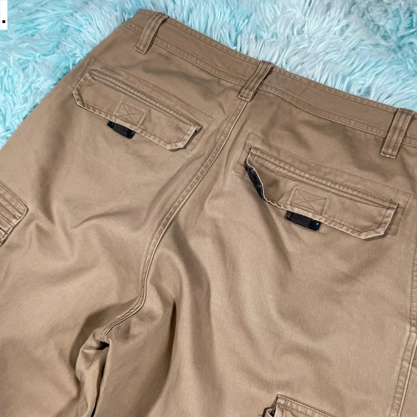 Beige Cargo Shorts - 32W