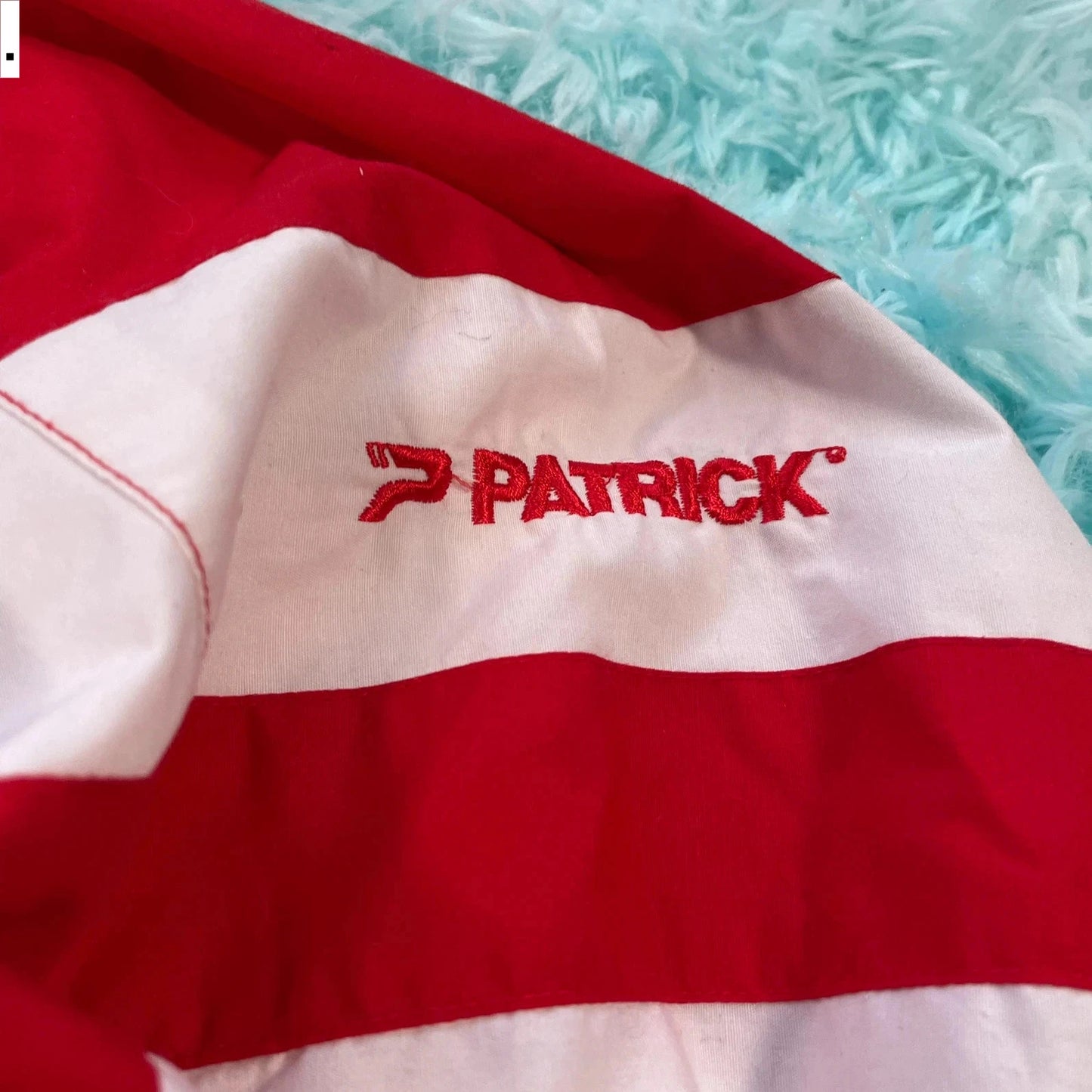 Vintage 90s Red & White England Lacrosse Track Jacket Patrick - Large