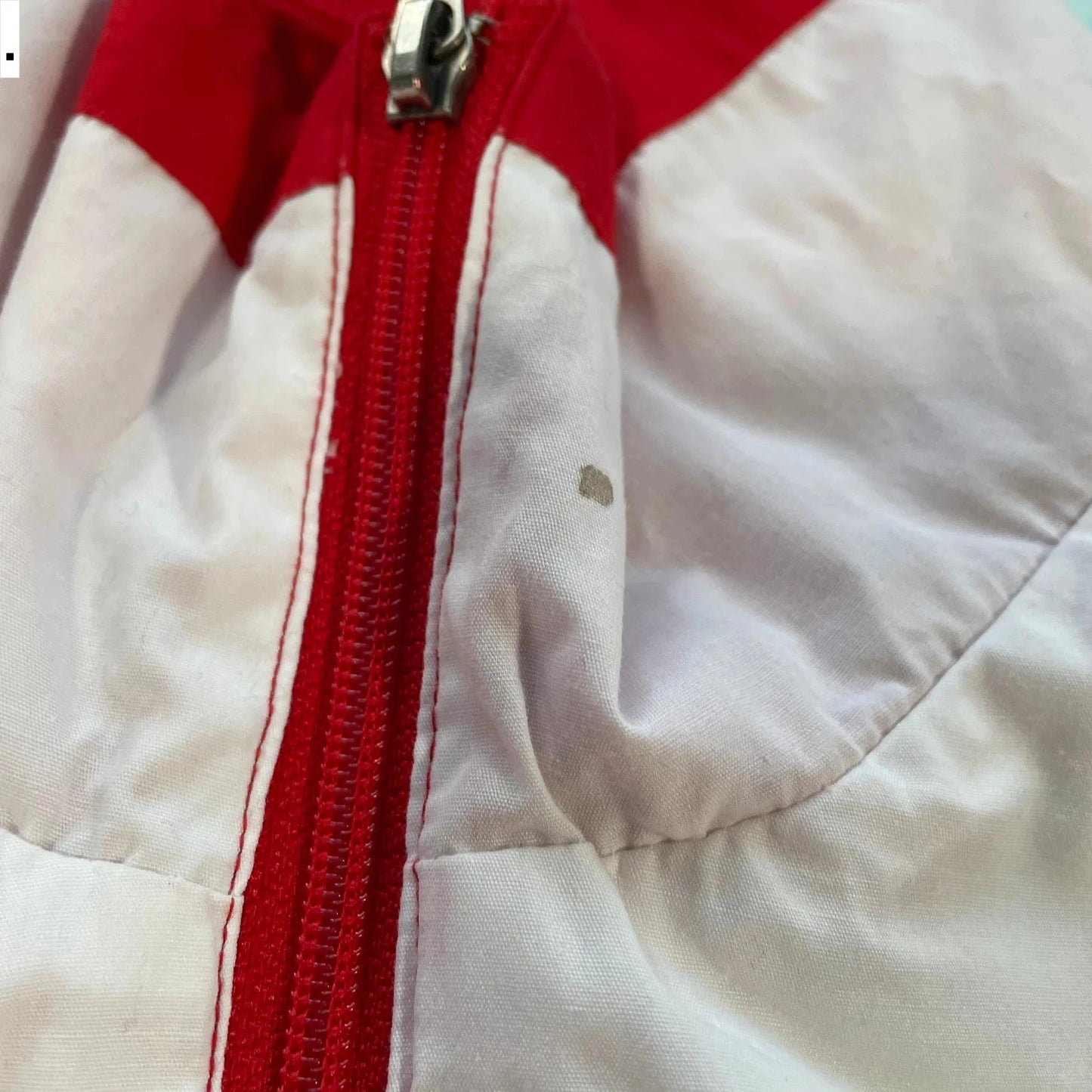 Vintage 90s Red & White England Lacrosse Track Jacket Patrick - Large