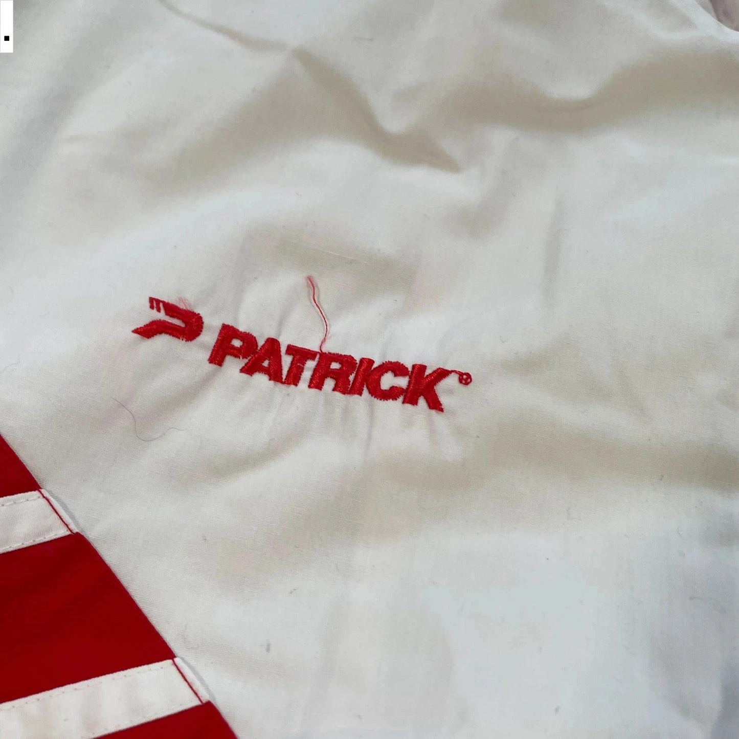 Vintage 90s Red & White England Lacrosse Track Jacket Patrick - Large