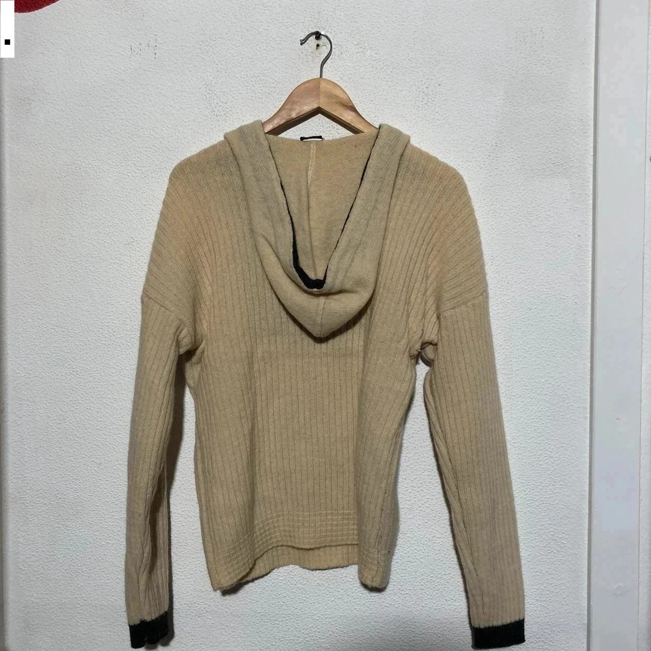 Vintage 90s Cream CP Company 1/4 Zip Wool Jumper Mossimo Osti - Small