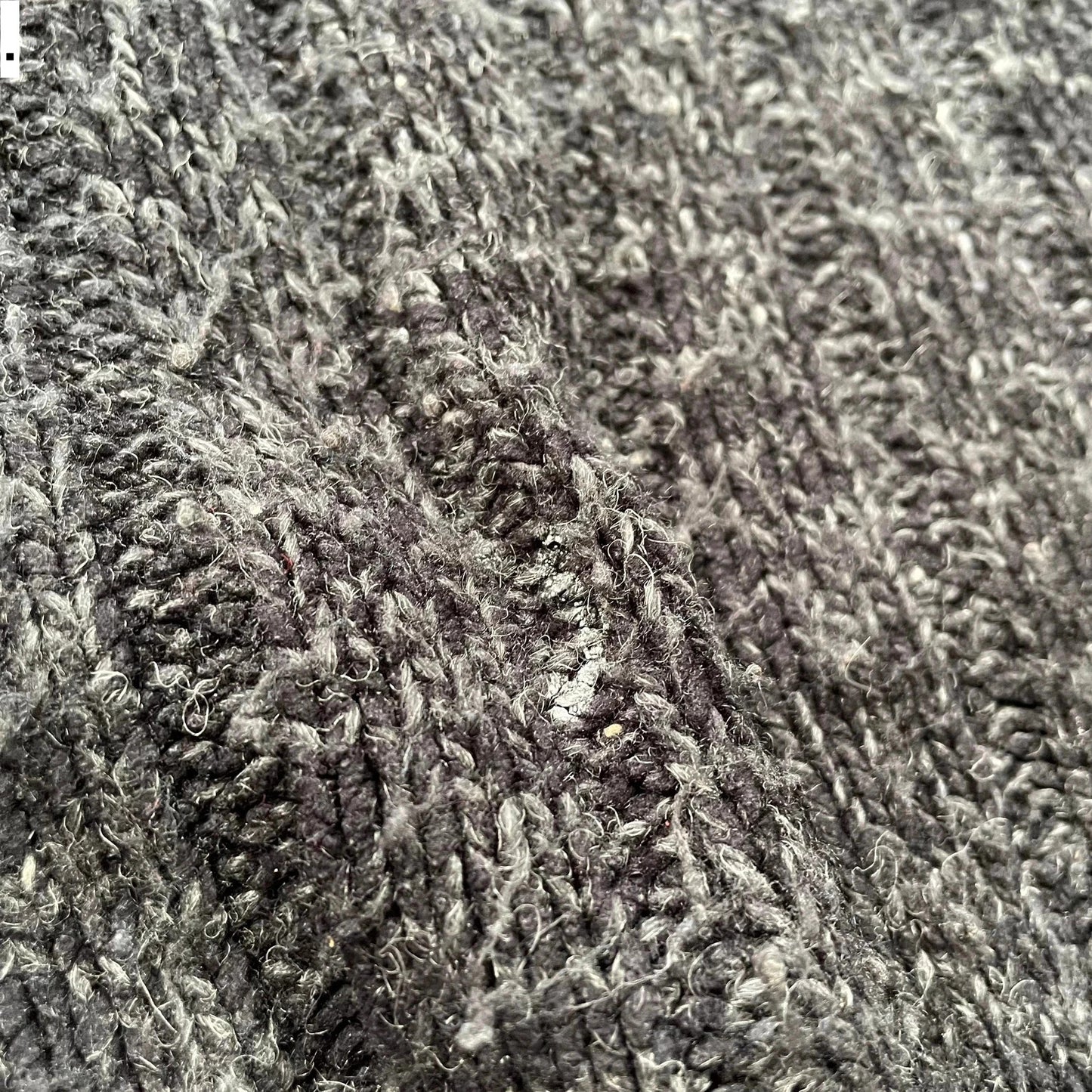 Vintage 90s Grey Chunky Knitted Jumper - Medium