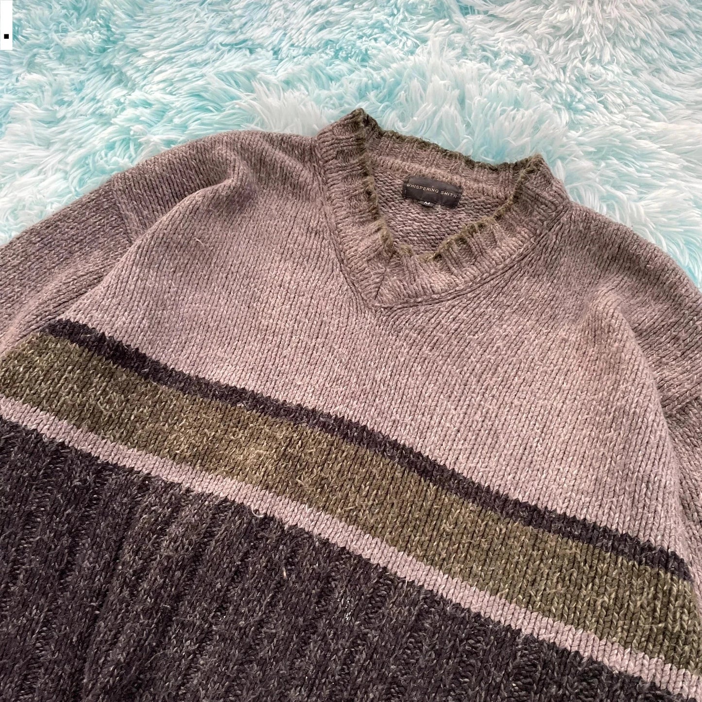 Vintage 90s Grey Chunky Knitted Jumper - Medium