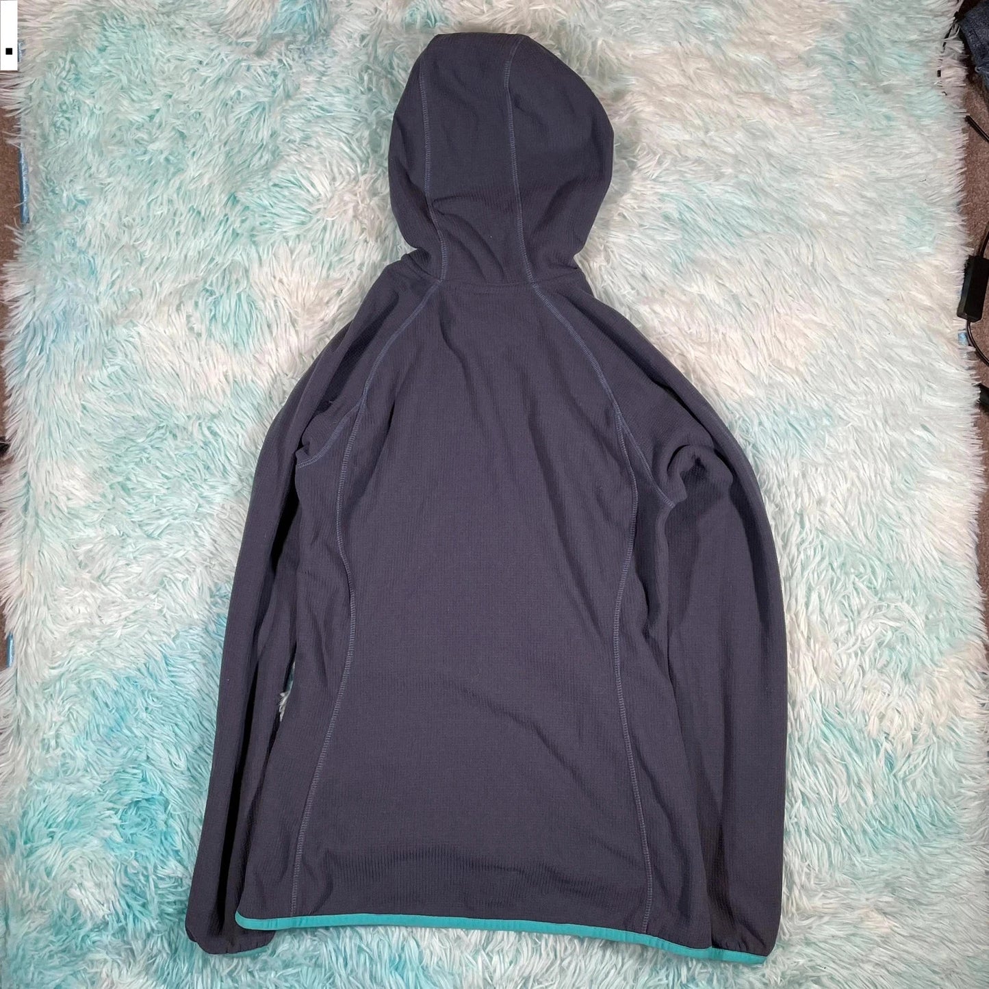 Grey Columbia Full Zip Hoodie Fleece - Womens Medium