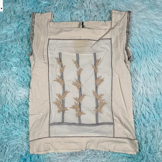 Vintage 90s Beige Topshop Tank Top - Size 10