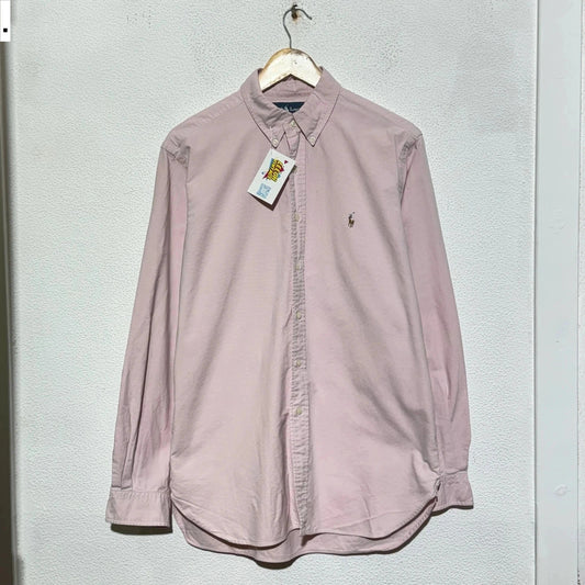 Light Pink Ralph Lauren Shirt Cotton - Large 16.5”