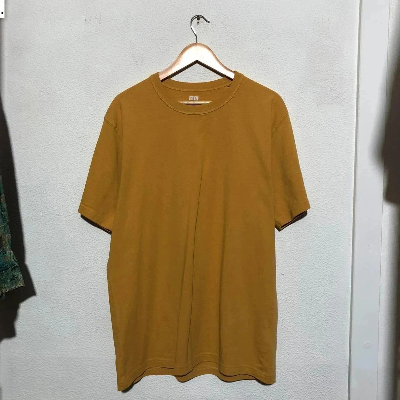 Mustard Yellow Uniqlo Plain T Shirt - Large