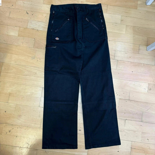 Black Dickies Workwear Cargo Trousers - 30W