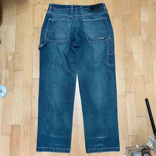 Vintage 90s Baggy Wide Leg Jeancs Exco - 34W 33L