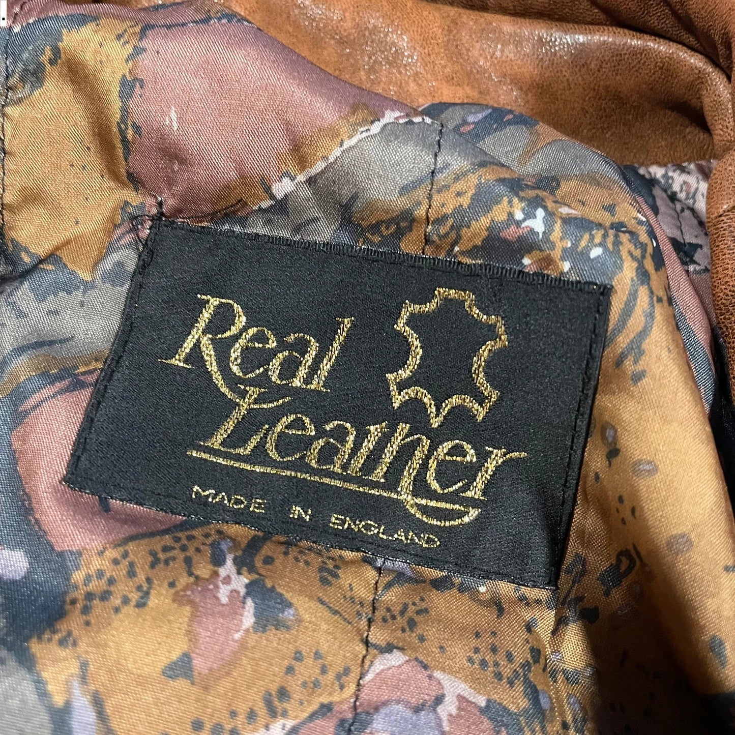 Vintage 80s Brown Leather Jacket - XL