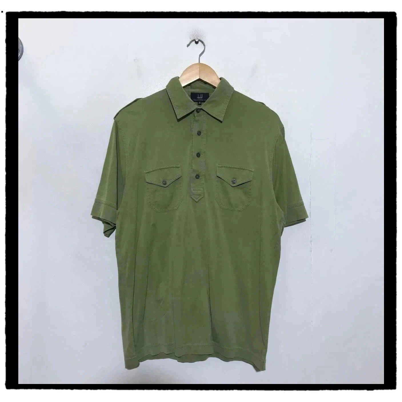Green Dunhill Polo Shirt - Medium