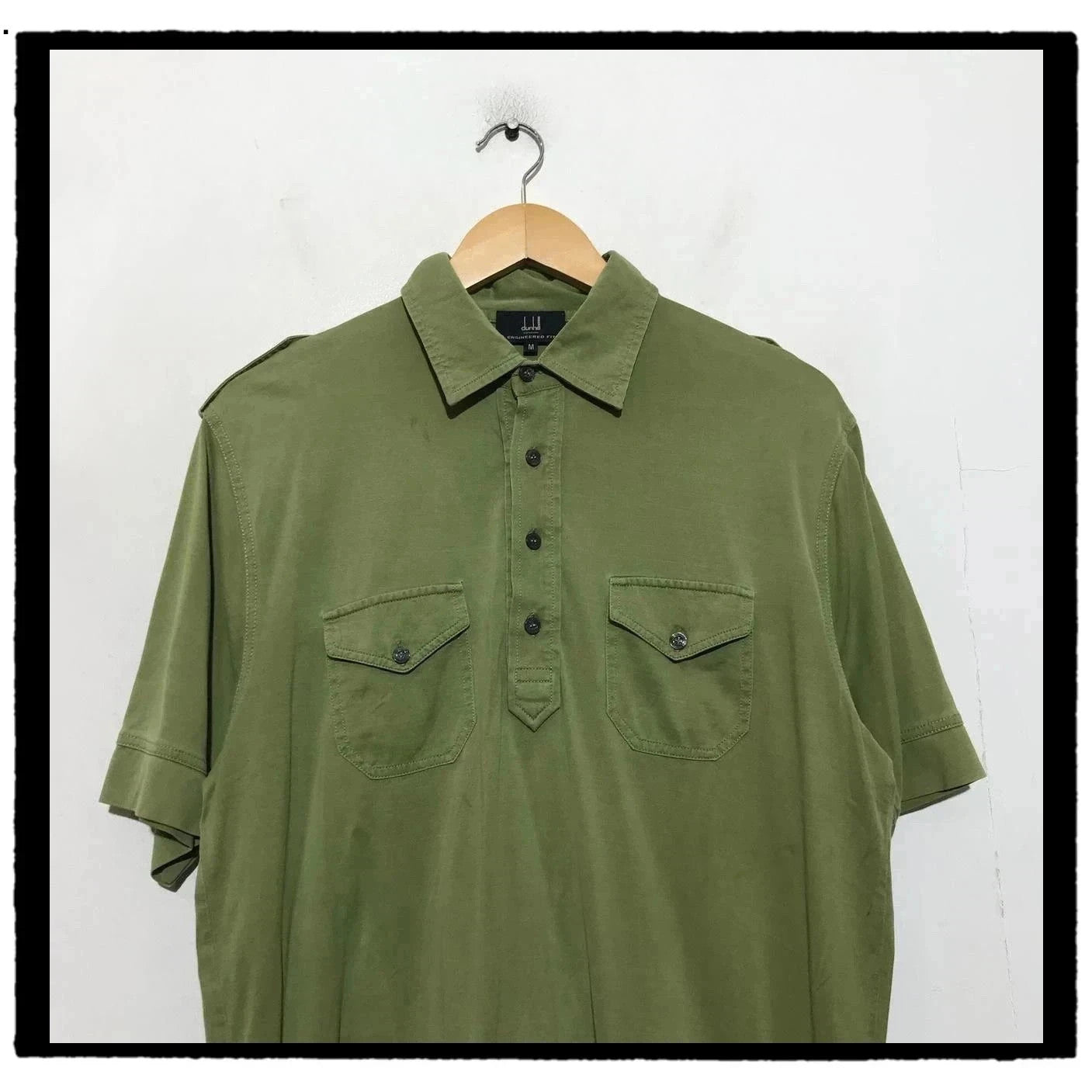 Green Dunhill Polo Shirt - Medium