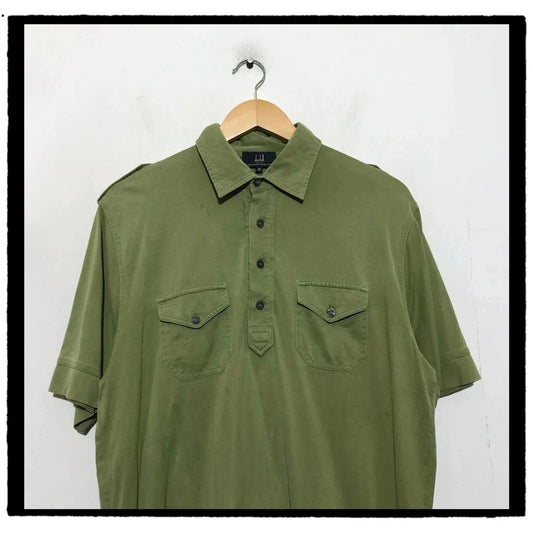 Green Dunhill Polo Shirt - Medium