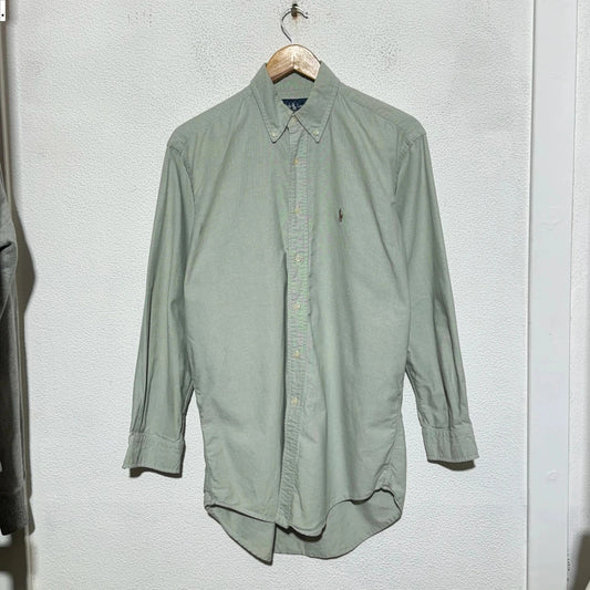 Vintage Mint Green Ralph Lauren Shirt Yarmouth - Medium
