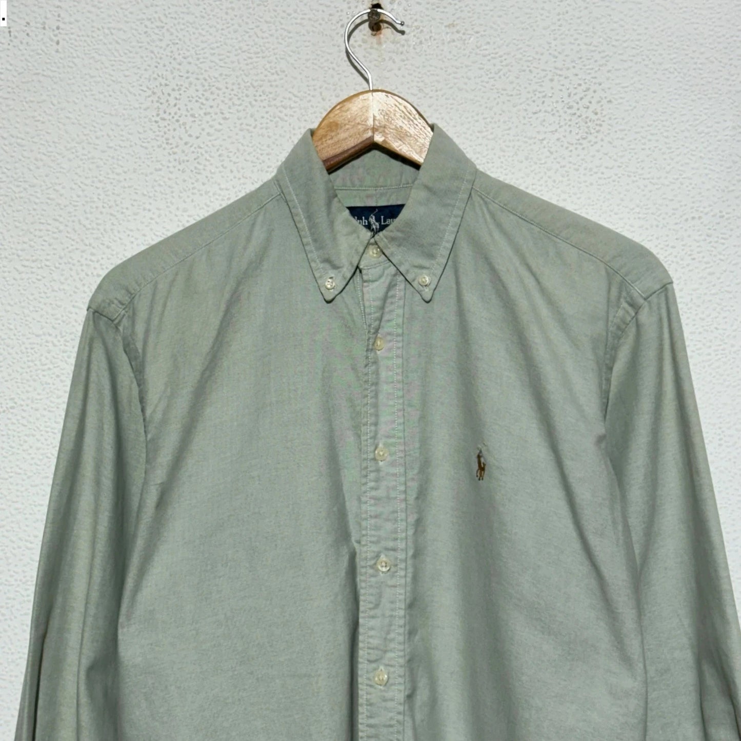 Vintage Mint Green Ralph Lauren Shirt Yarmouth - Medium