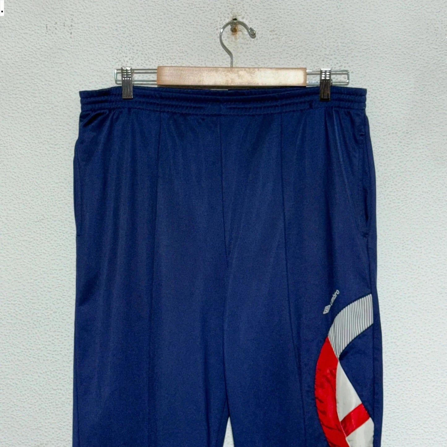 Vintage 80s Navy Umbro England Tracksuit Bottoms - XL