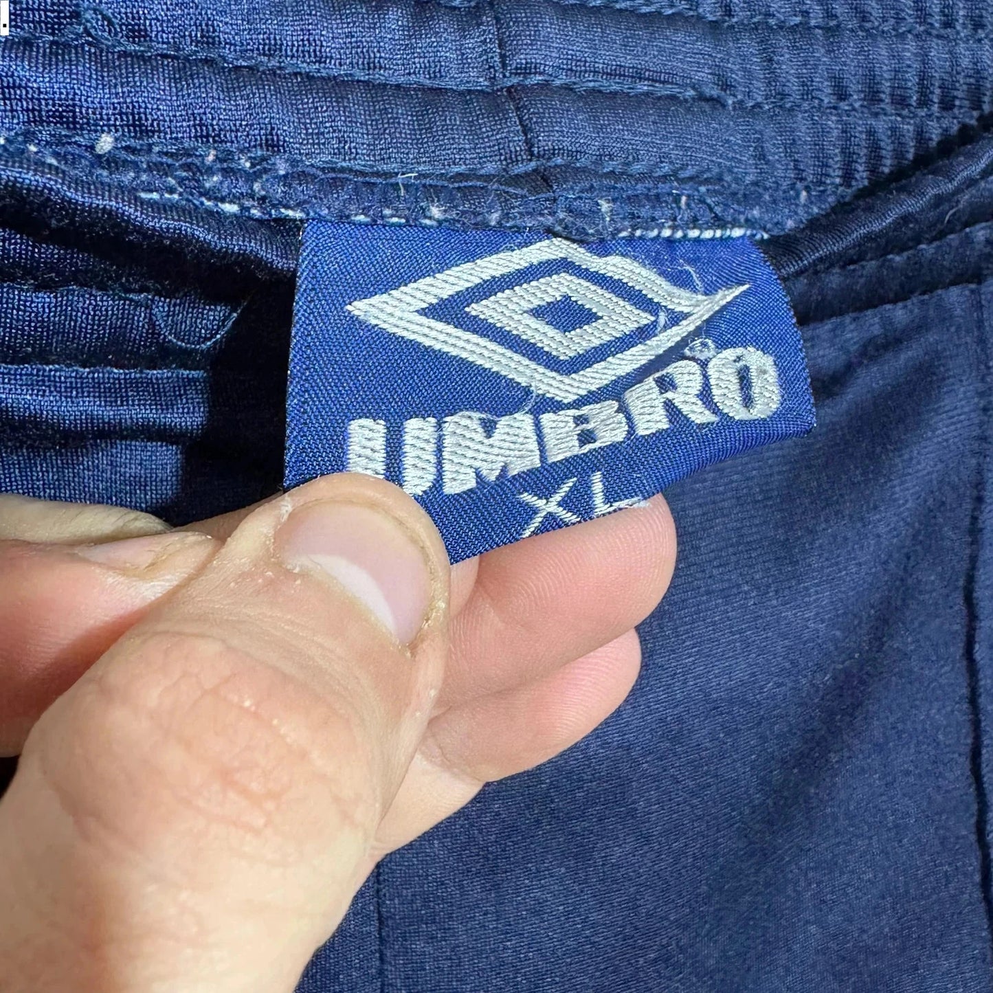 Vintage 80s Navy Umbro England Tracksuit Bottoms - XL