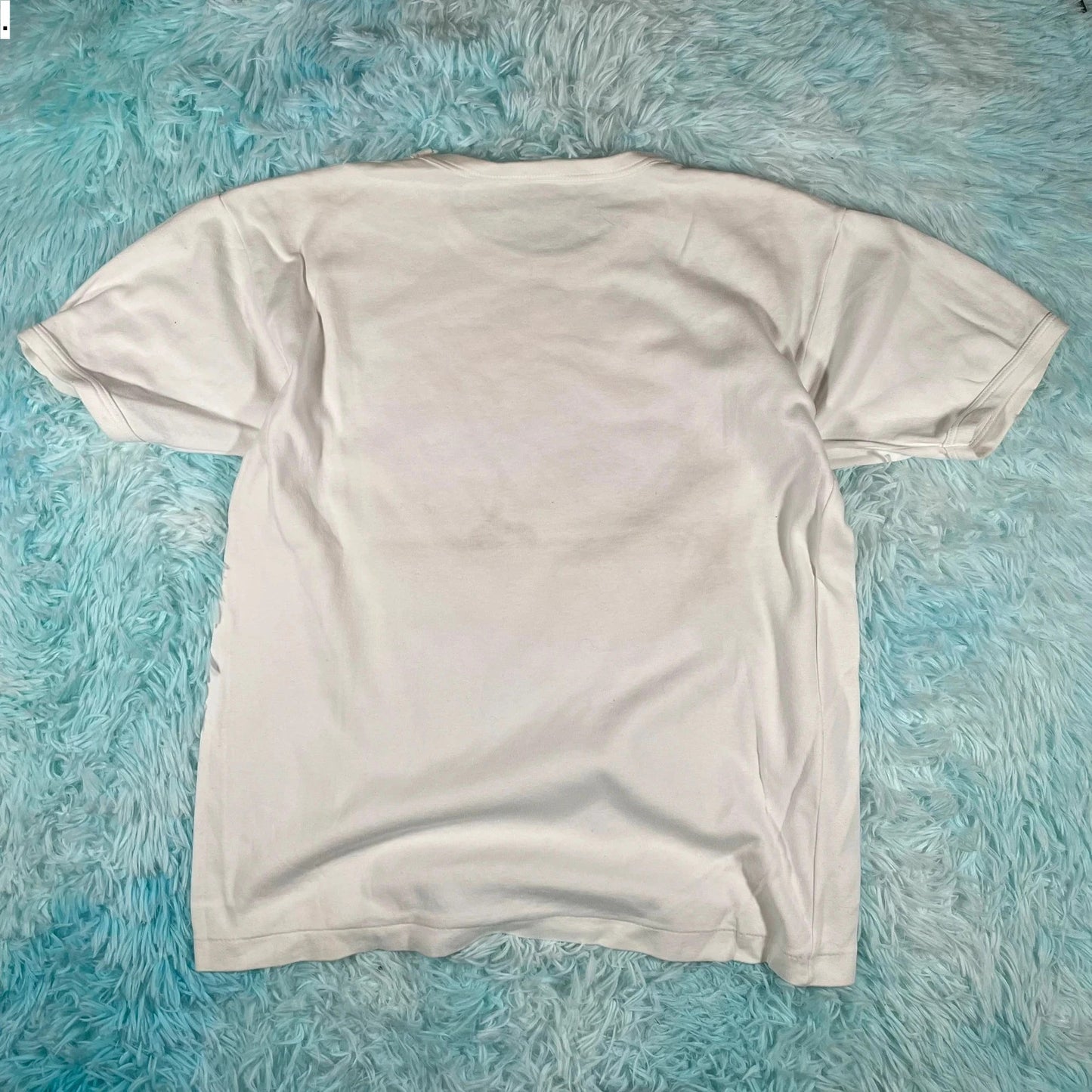 Vintage 80s White Hong Kong Graphic T Shirt - Large
