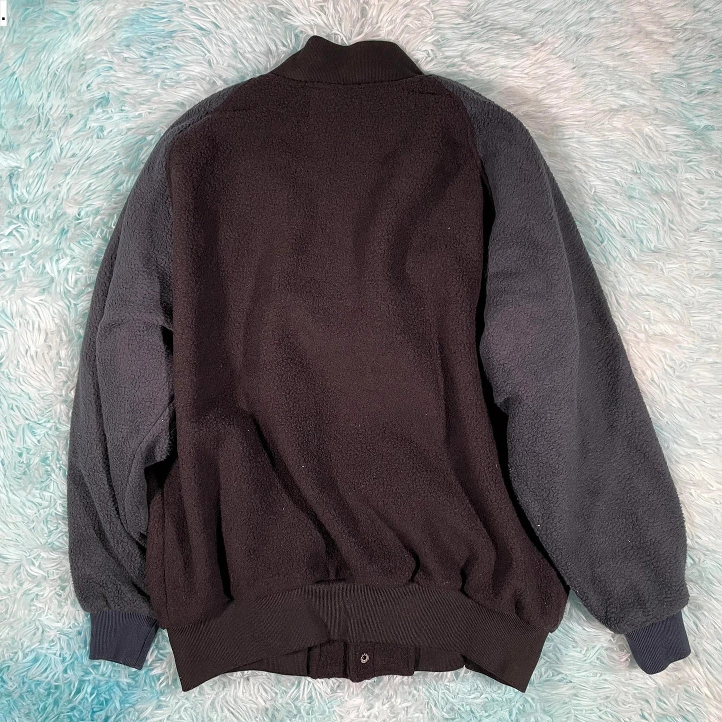 Black Yardsale Fleece Bomber Jacket - Small