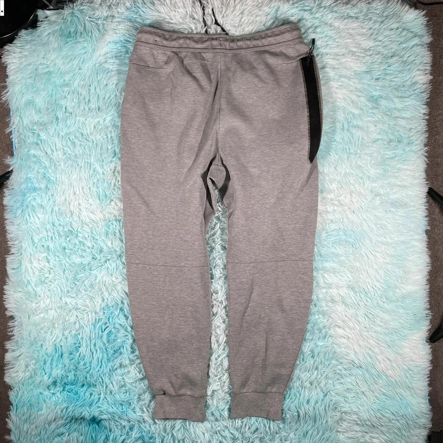 Grey Nike Tech Fleece Joggers Tracksuit Bottoms - Medium