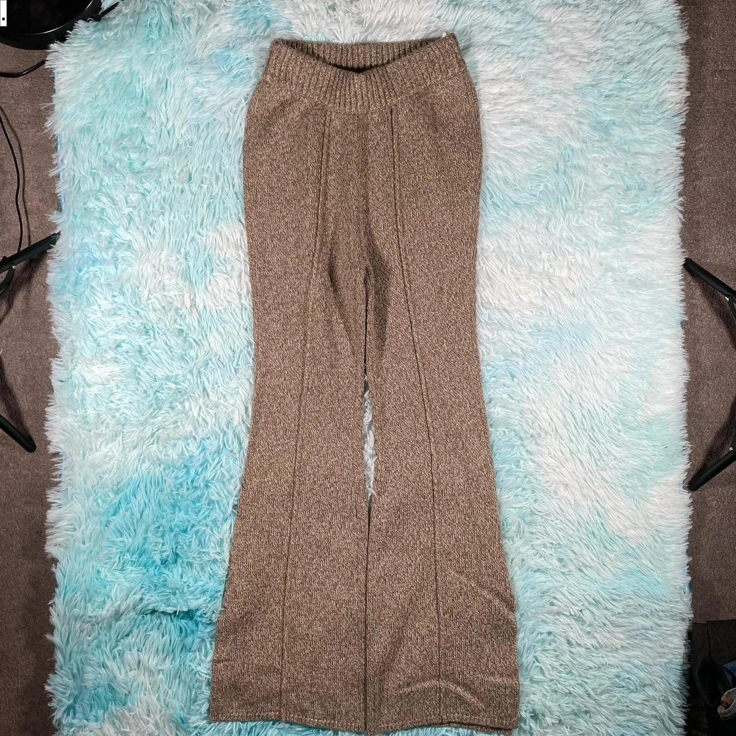 Khaki Claudie Pierlot Flares Trousers - Size 1