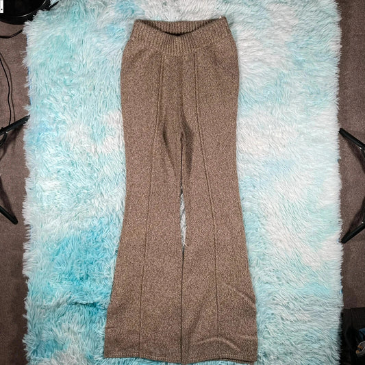 Khaki Claudie Pierlot Flares Trousers - Size 1