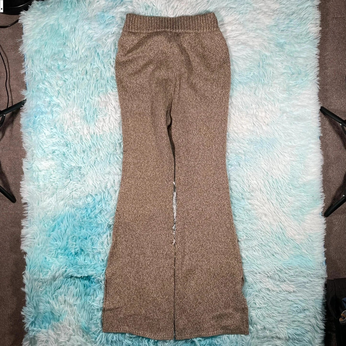 Khaki Claudie Pierlot Flares Trousers - Size 1