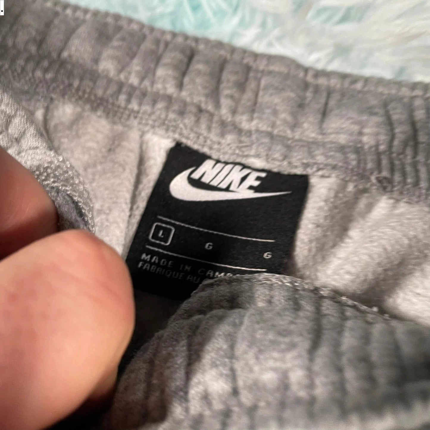Grey Nike Joggers Jogging Bottoms - Large