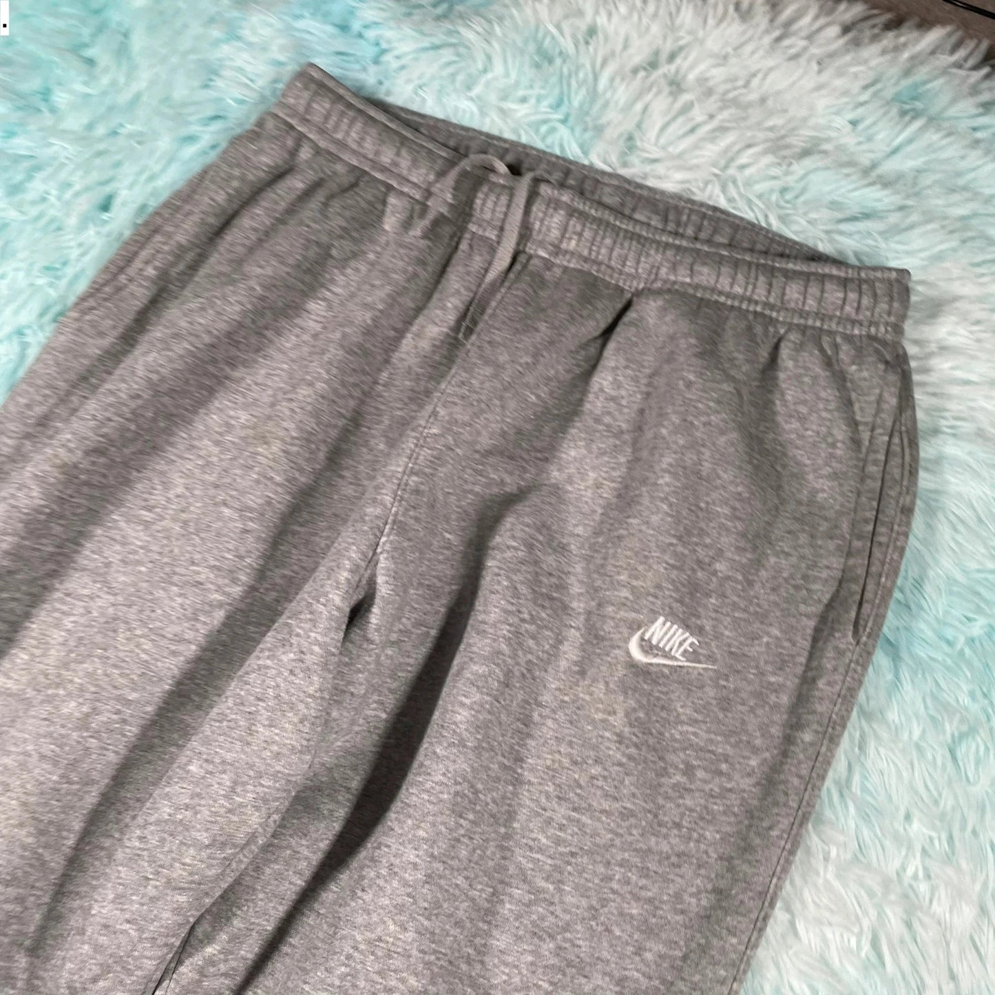 Grey Nike Joggers Jogging Bottoms - Large