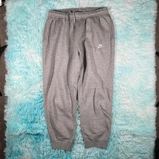 Grey Nike Joggers Jogging Bottoms - Large