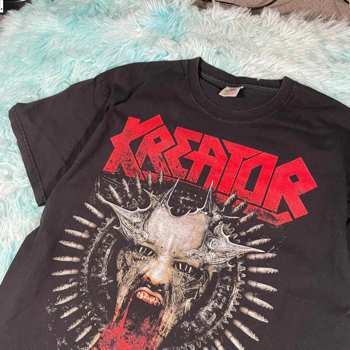 Vintage 2011 Black Kreator Band T Shirt - Large