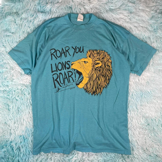 Vintage 1988 80s Millwall Graphic T Shirt - Large