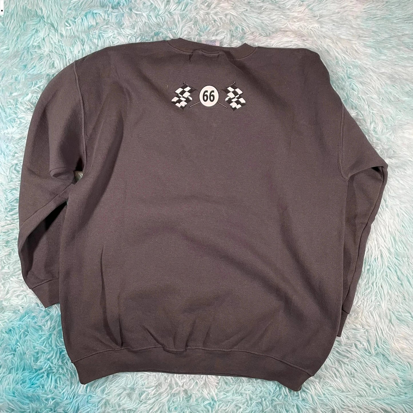 Vintage 00s Grey Aston Martin DB4 Graphic Sweatshirt - Large