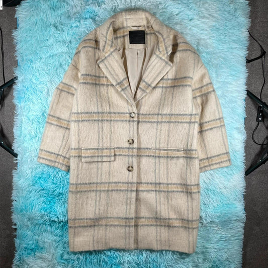 Cream Levi’s Wool Overcoat - Small