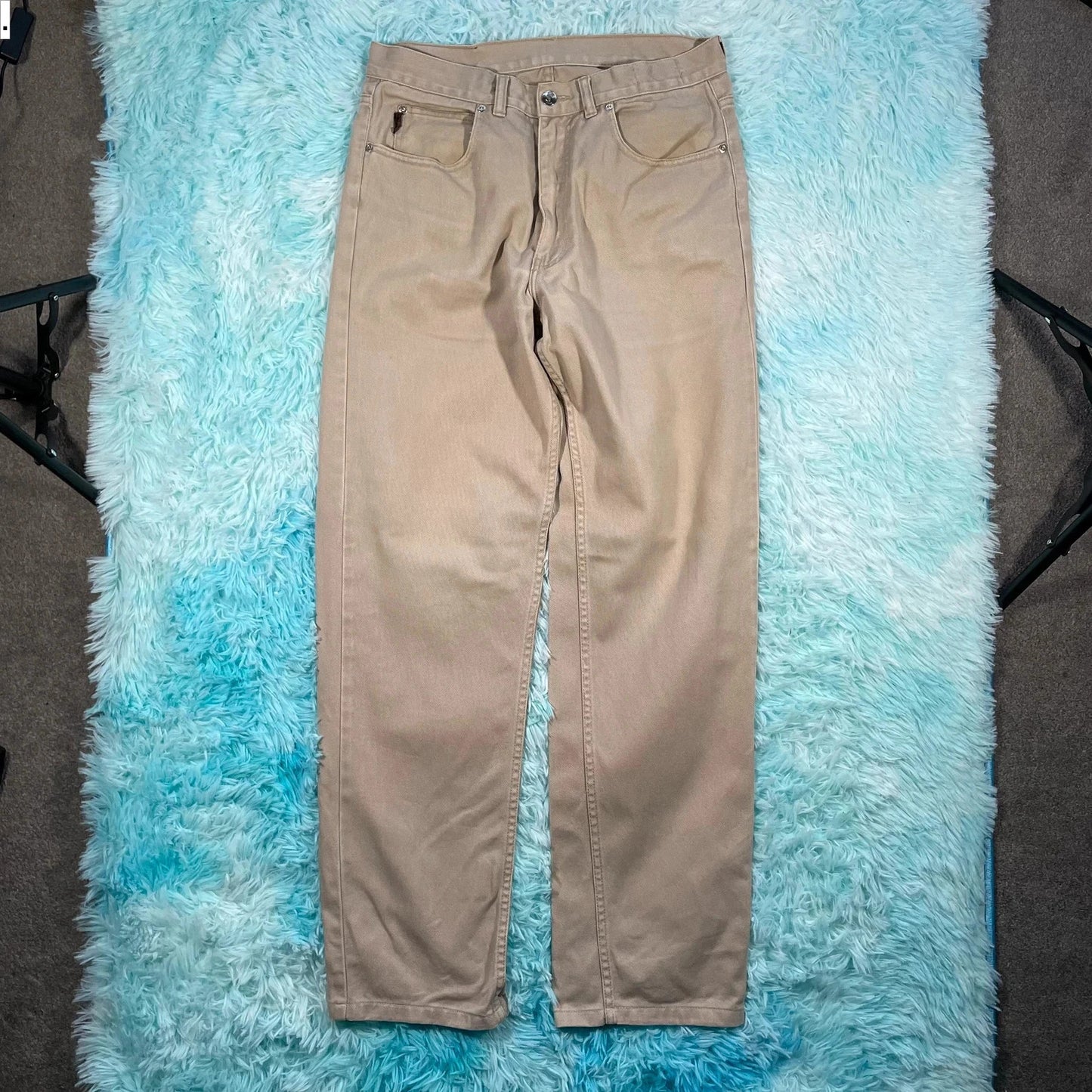 Vintage 90s Beige Yves Saint Laurent YSL Jeans - 34W 34L