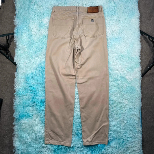Vintage 90s Beige Yves Saint Laurent YSL Jeans - 34W 34L