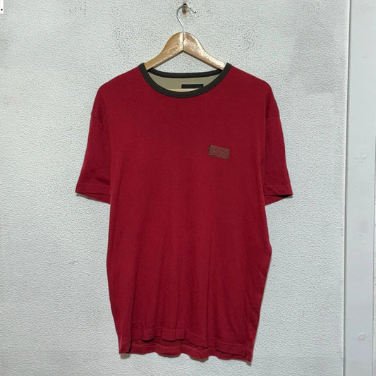 Vintage 00s Red Gas Jeans T Shirt - Large