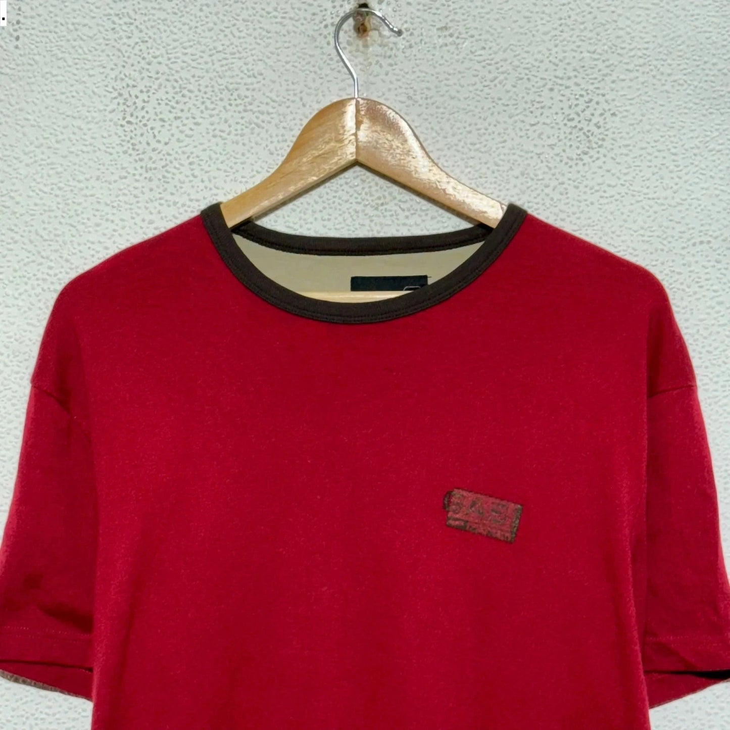 Vintage 00s Red Gas Jeans T Shirt - Large