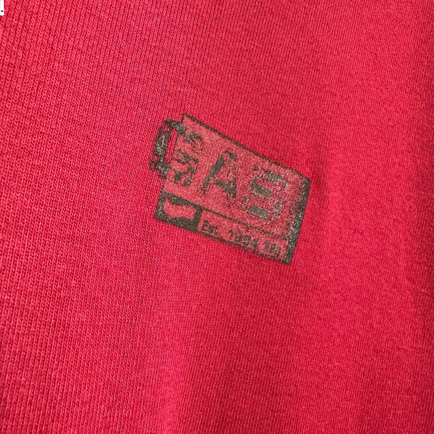 Vintage 00s Red Gas Jeans T Shirt - Large