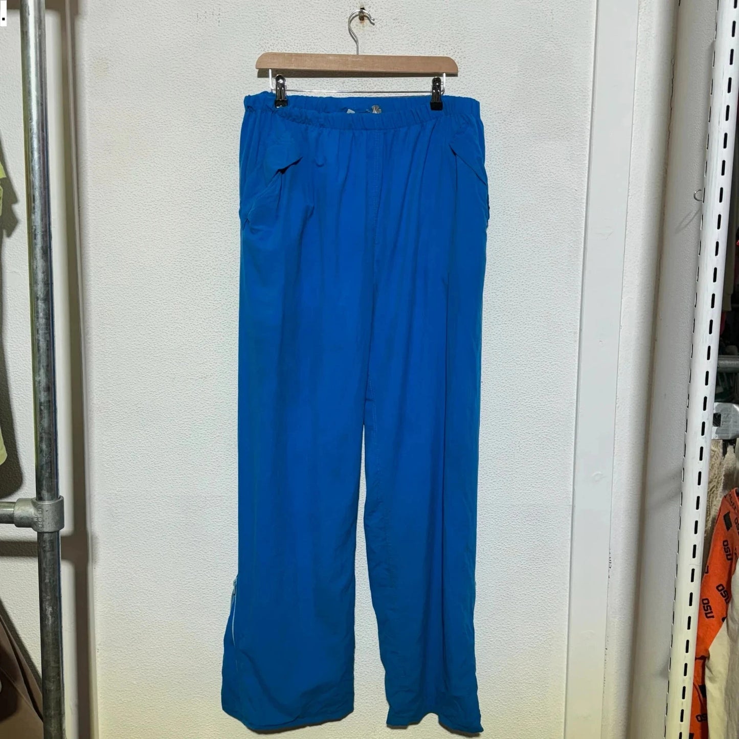 Vintage 90s Blue Gore-tex Waterproof Hiking Trousers - Small
