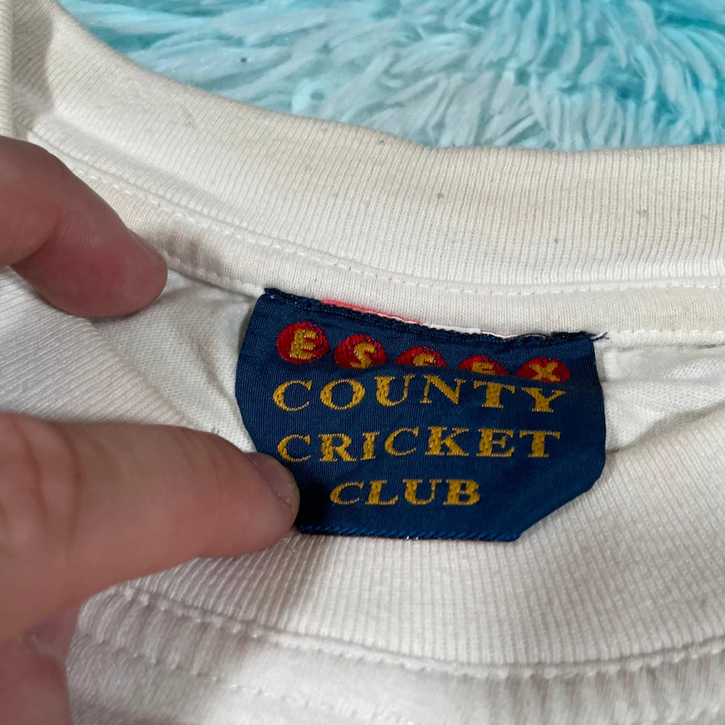 Vintage 90s White Essex Cricket T Shirt - XXL
