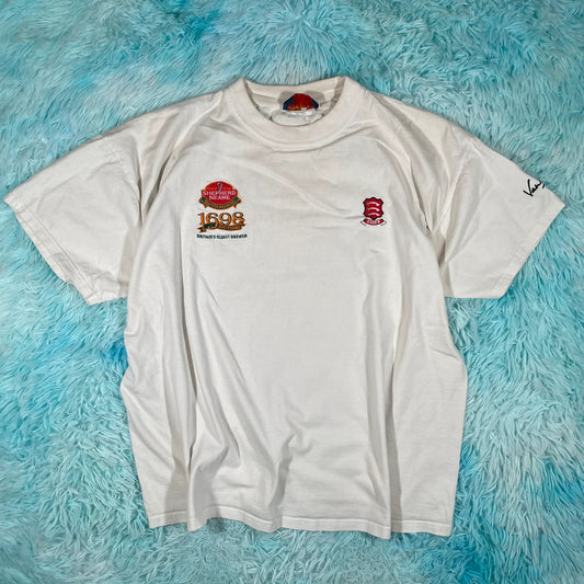 Vintage 90s White Essex Cricket T Shirt - XXL