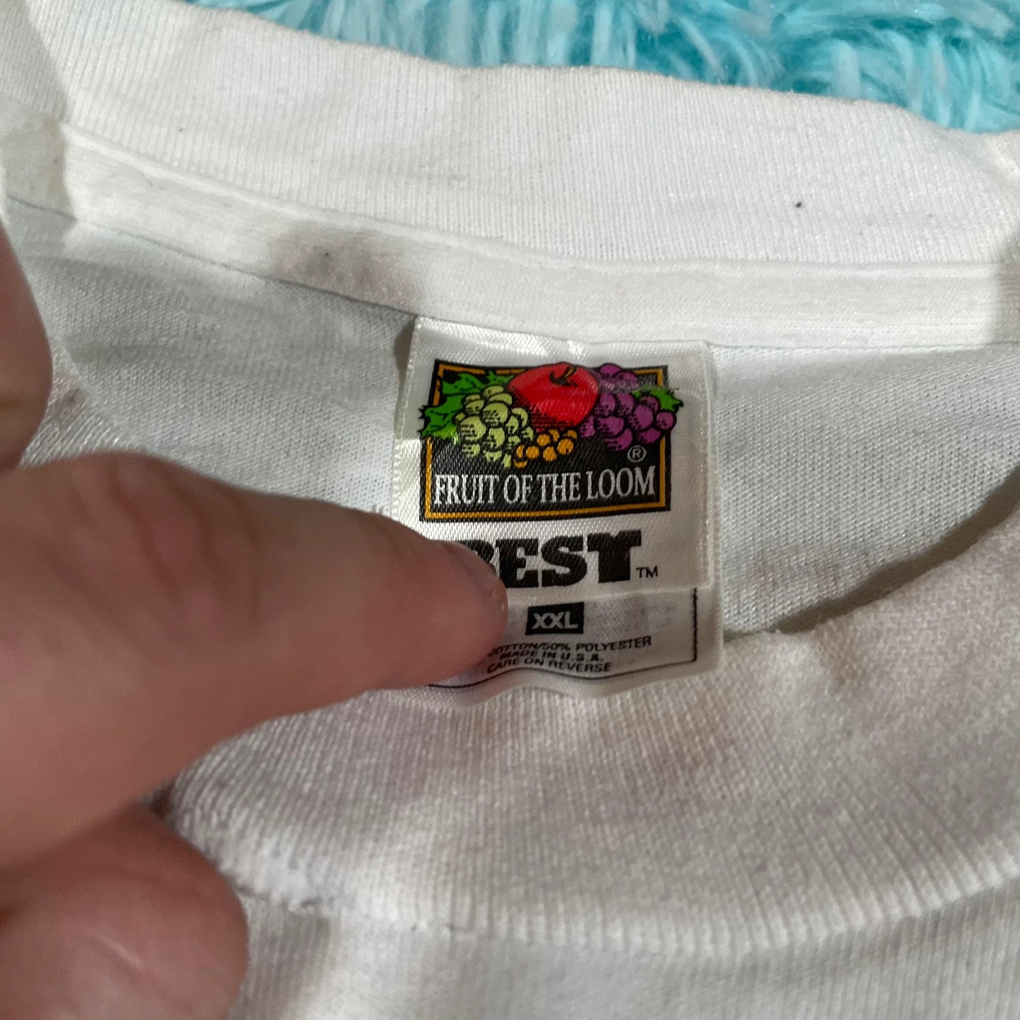 Vintage 90s White Graphic T Shirt - XXL